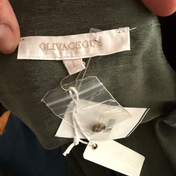 Olivaceous Long Sleeve Button Down Size L NWT - Picture 5 of 6